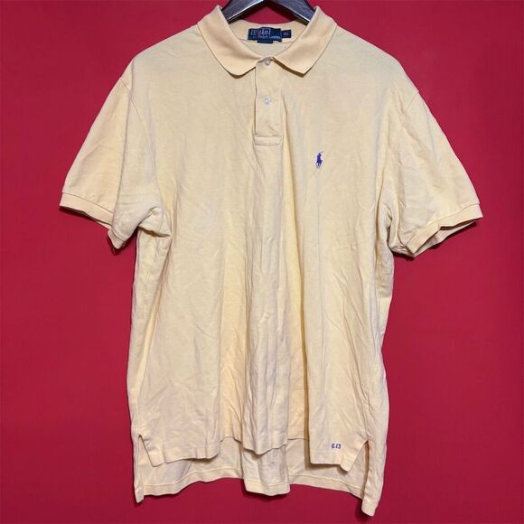 Polo Ralph Lauren Men's XL Yellow Short Sleeve Polo Shirt - Picture 1 of 10
